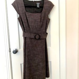 Ann Taylor | Elegant Brown Formal Business Dress